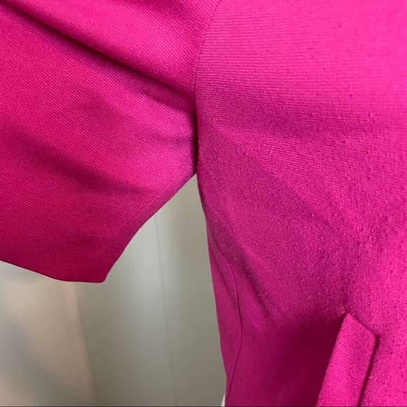Loft Pink Fuchsia Jacket Blazer Cropped Short - Picture 4 of 7